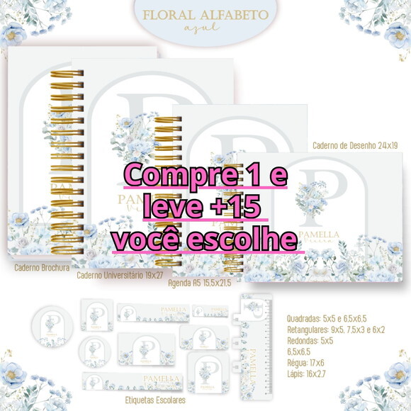 Arquivo Digital Volta Ás Aulas Alfabeto Floral #4659