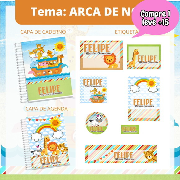 Arquivo Digital Volta às Aulas Arca de Noé #3639