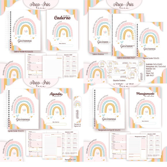 Arquivo Digital Volta Ás Aulas Arco Iris Teen #6027