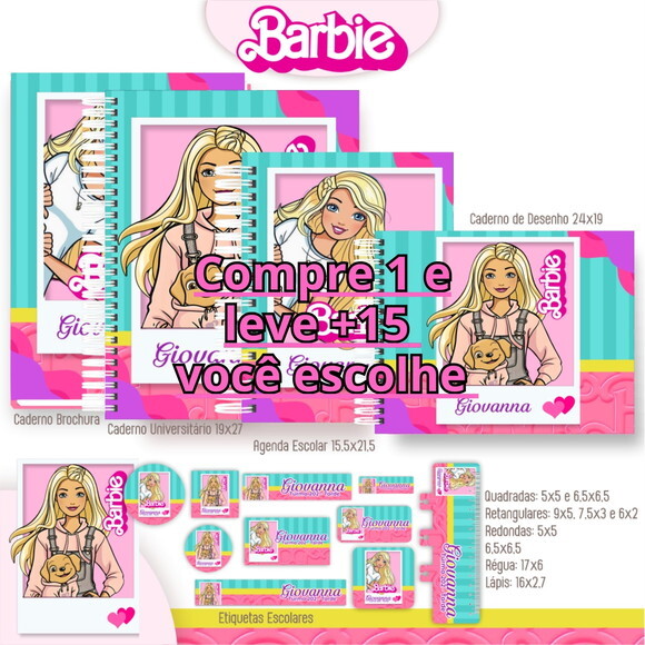 Arquivo Digital Volta Ás Aulas Barbie #4666