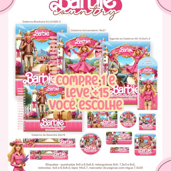 Arquivo Digital Volta Ás Aulas Barbie Country 2026 #7244