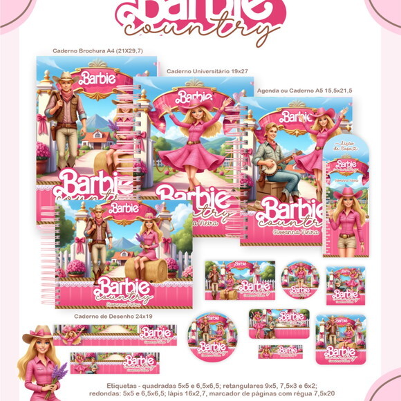 Arquivo Digital Volta Ás Aulas Barbie Country 2026 #7244