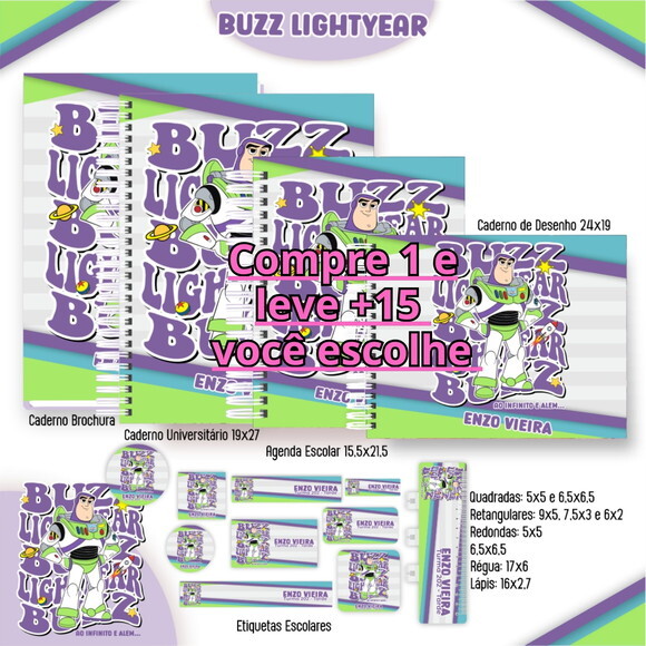 Arquivo Digital Volta Ás Aulas Buzz Lightyeare #4651