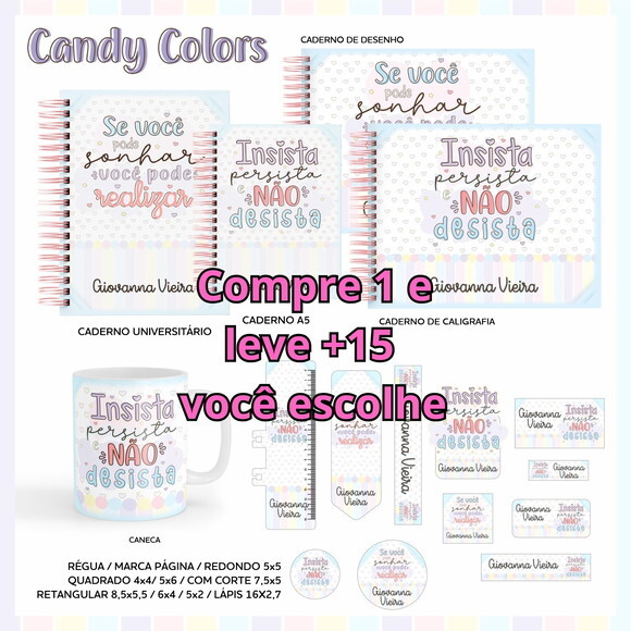 Arquivo Digital Volta Ás Aulas Candy Color #3619