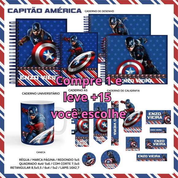 Arquivo Digital Volta Ás Aulas Capitão América #3616
