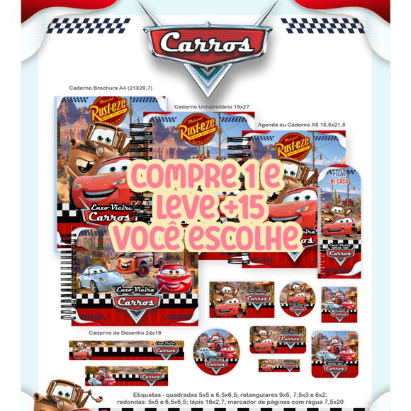 Arquivo Digital Volta Ás Aulas Carros Disney 2026 #7518
