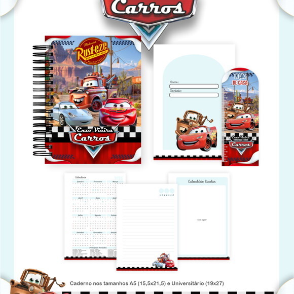 Arquivo Digital Volta Ás Aulas Carros Disney 2026 #7518