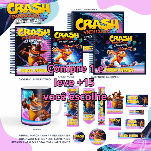 Arquivo Digital Volta Ás Aulas Crash Bandicoot #5515