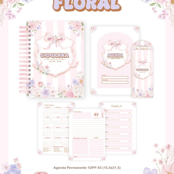 Arquivo Digital Volta as Aulas Floral 2026 #7633