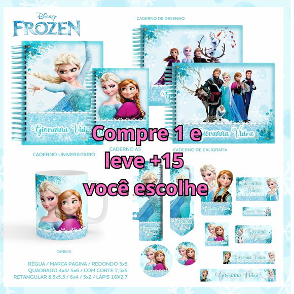Arquivo Digital Volta Ás Aulas Frozen #5550
