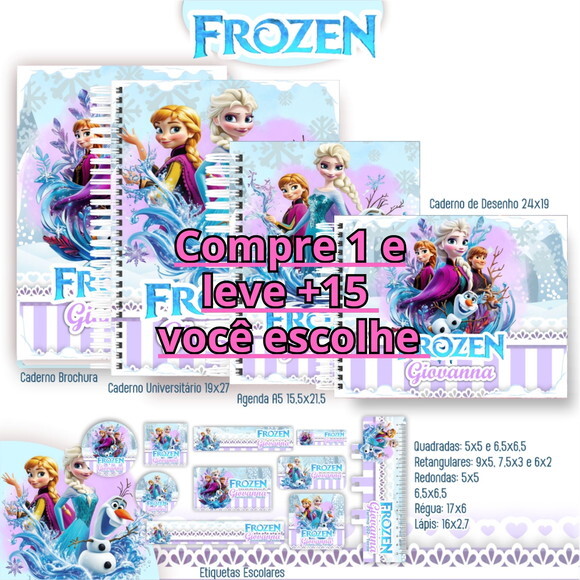 Arquivo Digital Volta Ás Aulas Frozen #4662