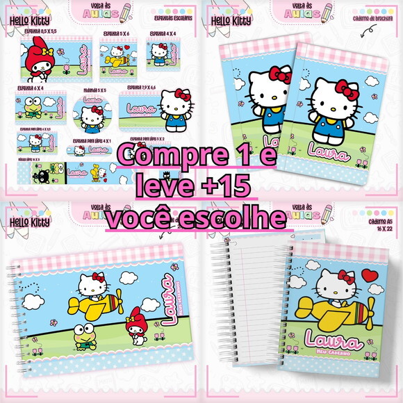 Arquivo Digital Volta Ás Aulas Hello Kitty #1943