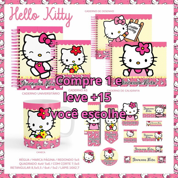 Arquivo Digital Volta Ás Aulas Hello Kitty #5512