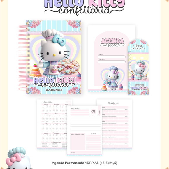 Arquivo Digital Volta Ás Aulas Hello Kitty 2026 #7523