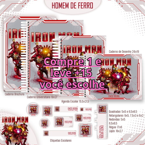 Arquivo Digital Volta Ás Aulas Homem de Ferro #5150