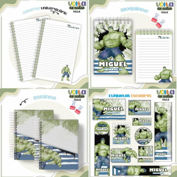 Arquivo Digital Volta às Aulas Hulk 2024 #3658