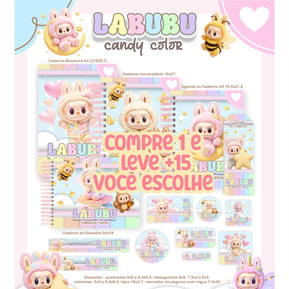 Arquivo Digital Volta Ás Aulas Labubu Candy 2026 #7605