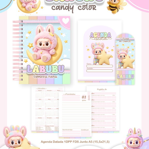 Arquivo Digital Volta Ás Aulas Labubu Candy 2026 #7605