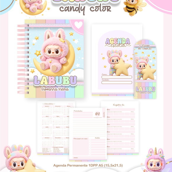 Arquivo Digital Volta Ás Aulas Labubu Candy 2026 #7605