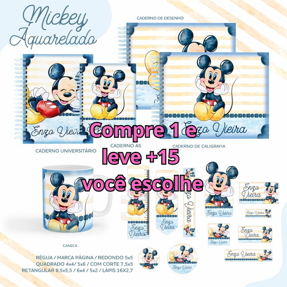 Arquivo Digital Volta Ás Aulas Mickey #5497