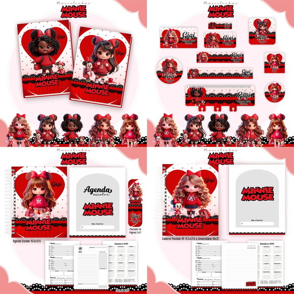 Arquivo Digital Volta Ás Aulas Minnie #5321