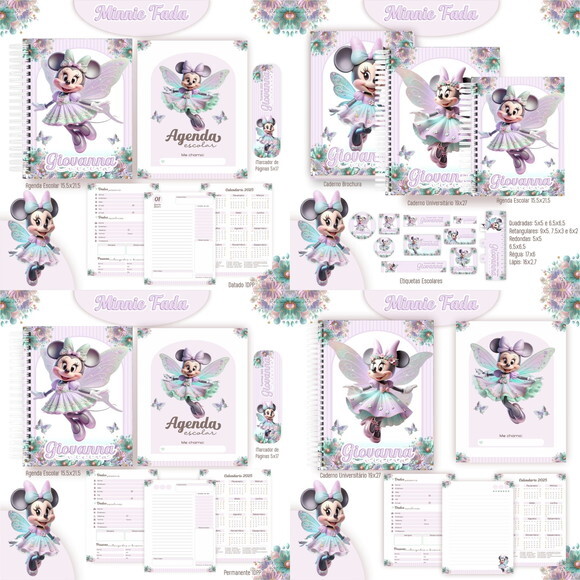 Arquivo Digital Volta Ás Aulas Minnie Fada 2025 #6260