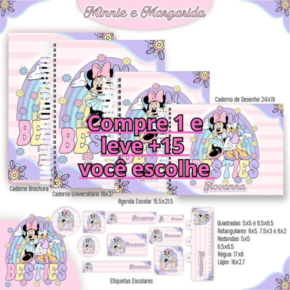 Arquivo Digital Volta Ás Aulas Minnie e Margarida #5152