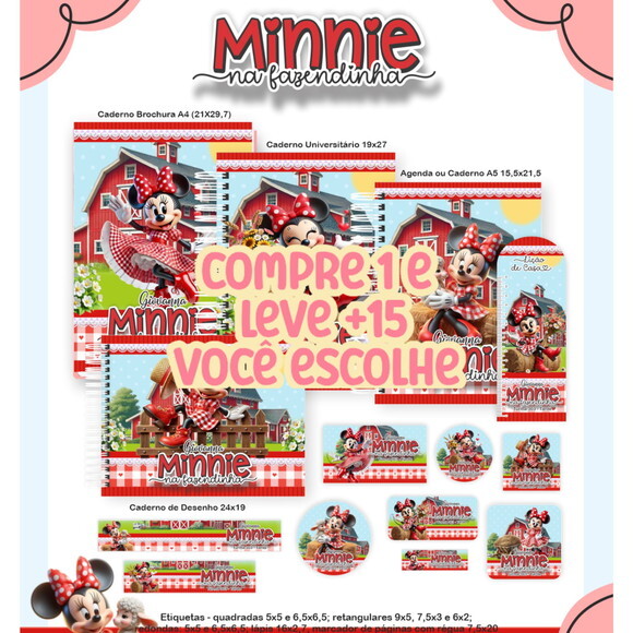 Arquivo Digital Volta Ás Aulas Minnie Fazendinha 2026 #7527