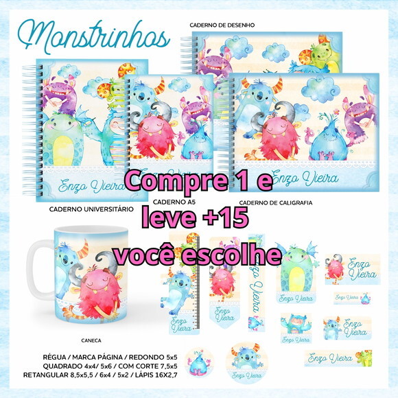 Arquivo Digital Volta Ás Aulas Monstrinhos #5539