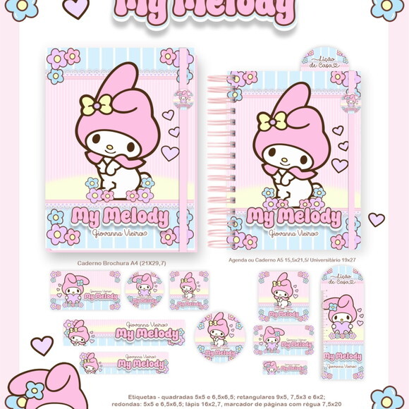 Arquivo Digital Volta Ás Aulas My Melody 2026 #7632