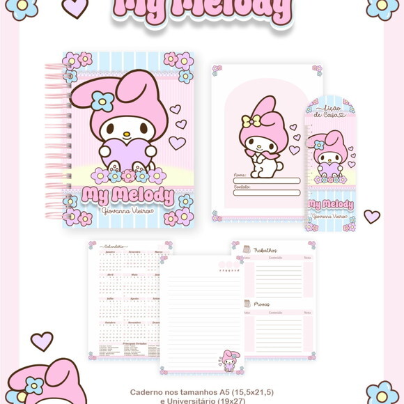 Arquivo Digital Volta Ás Aulas My Melody 2026 #7632