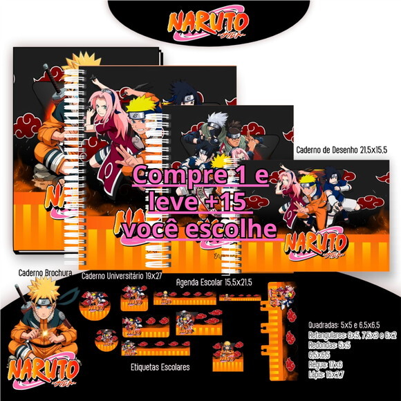 Arquivo Digital Volta Ás Aulas Naruto #6009