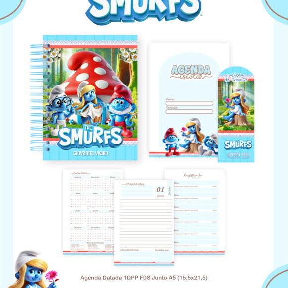 Arquivo Digital Volta Ás Aulas os Smurfs 2026 #7531