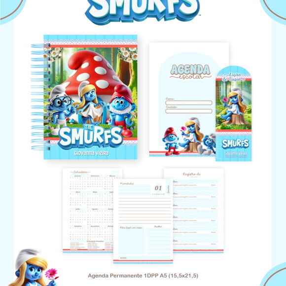 Arquivo Digital Volta Ás Aulas os Smurfs 2026 #7531