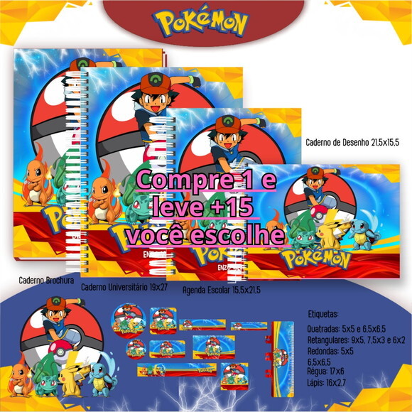 Arquivo Digital Volta Ás Aulas Pokémon #6005