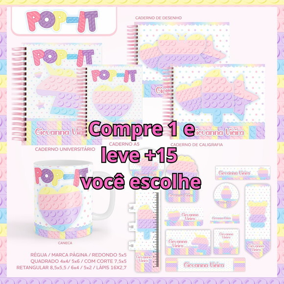 Arquivo Digital Volta Ás Aulas Pop It Candy #5478