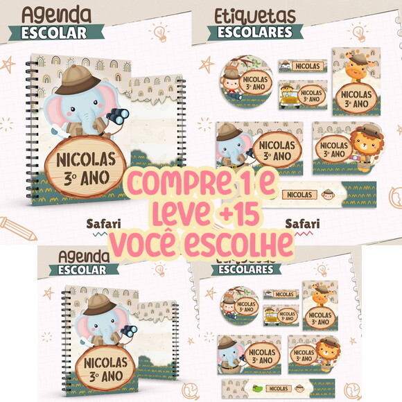 Arquivo Digital Volta as Aulas Safari #7613