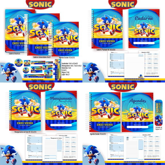 Arquivo Digital Volta Ás Aulas Sonic #6023