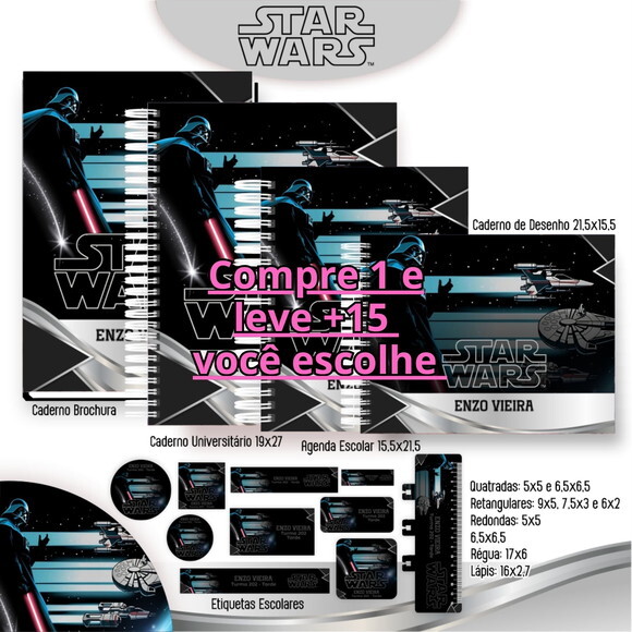 Arquivo Digital Volta Ás Aulas Star Wars #6030