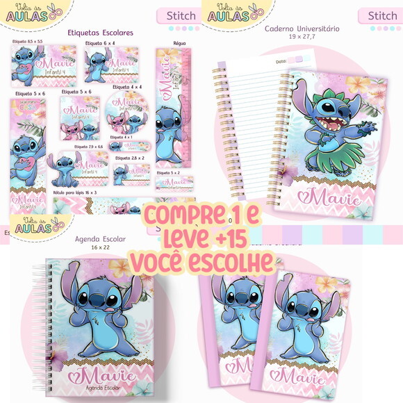 Arquivo Digital Volta Ás Aulas Stitch 2026 #7644