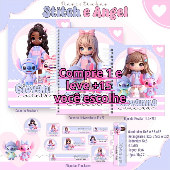 Arquivo Digital Volta Ás Aulas Stitch e Angel #1985