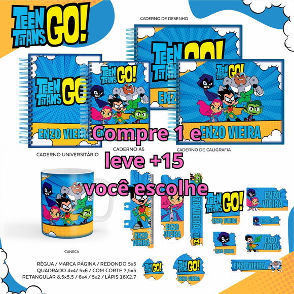 Arquivo Digital Volta Ás Aulas Teen Titans #5527