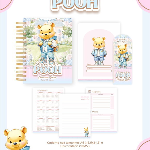 Arquivo Digital Volta Ás Aulas Ursinho Pooh 2026 #7425