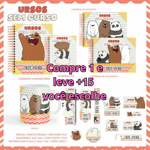 Arquivo Digital Volta Ás Aulas Urso sem Curso #5524