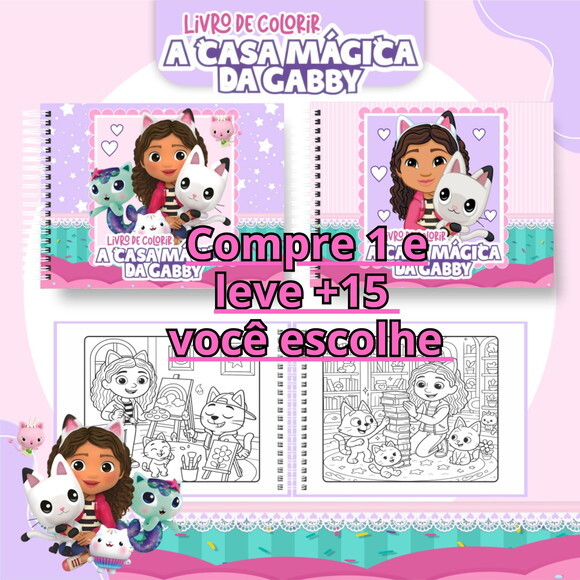 Arquivo Livro de Colorir a Casa Magica da Gabby #6699