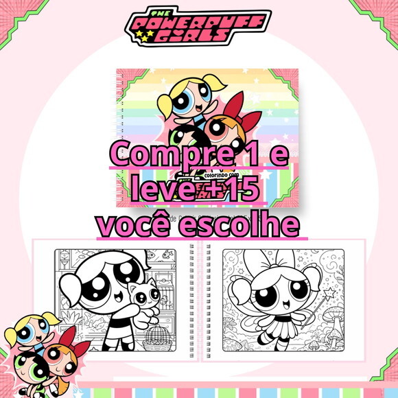 Arquivo Livro de Colorir Meninas Super Poderosas #6643