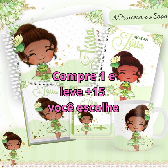 Arquivo Livro do Bebê e Caderneta a Princesa e o Sapo #1436