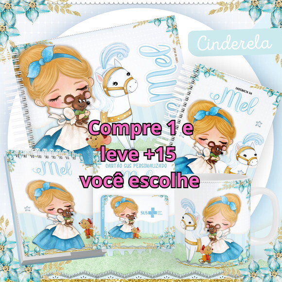 Arquivo Livro do Bebê e Caderneta Cinderela #1486