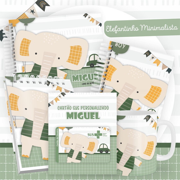 Arquivo Livro do Bebê e Caderneta Elefantinho #2576