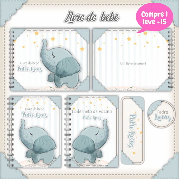 Arquivo Livro do Bebê e Caderneta Elefantinho #1204
